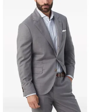 Brunello Cucinelli シングルブレスト スーツブレザー - グレー - サムネイル4