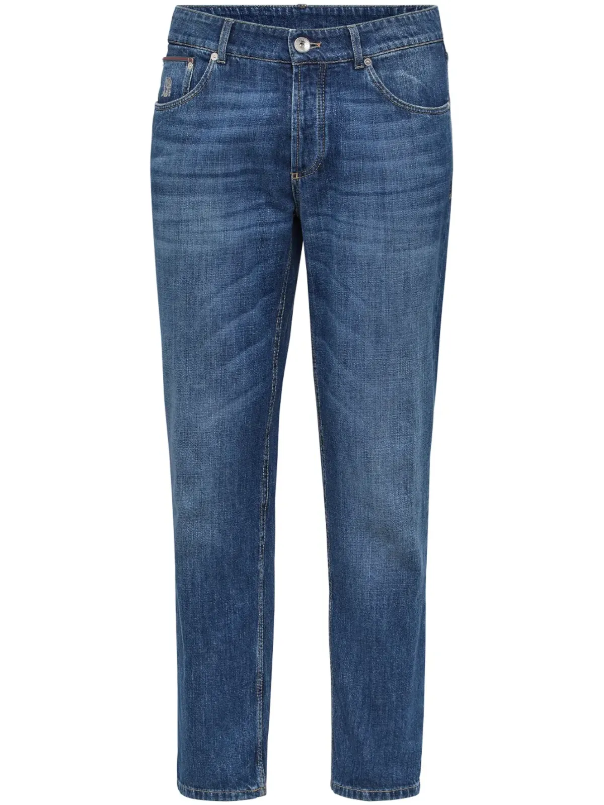 Brunello Cucinelli スリムカット ミッドライズ ジーンズ - 画像1