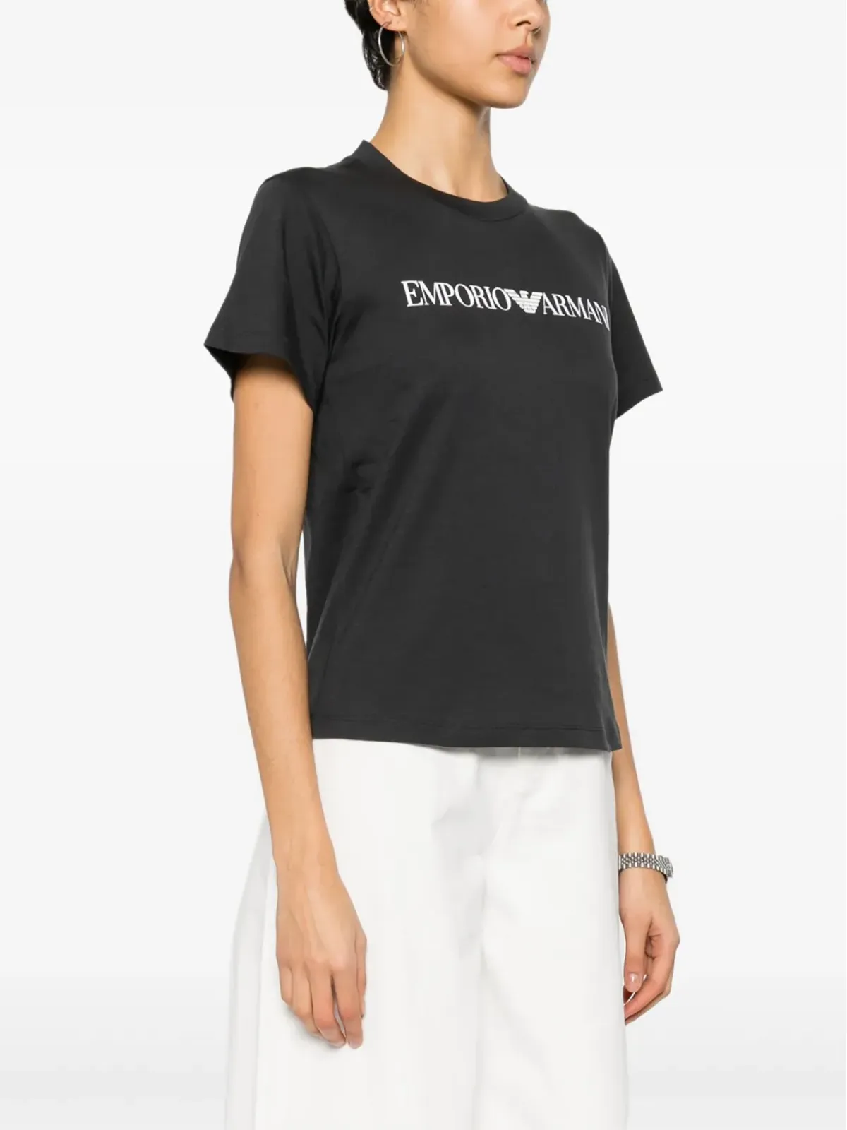 Emporio Armani ロゴプリントTシャツ - 画像3
