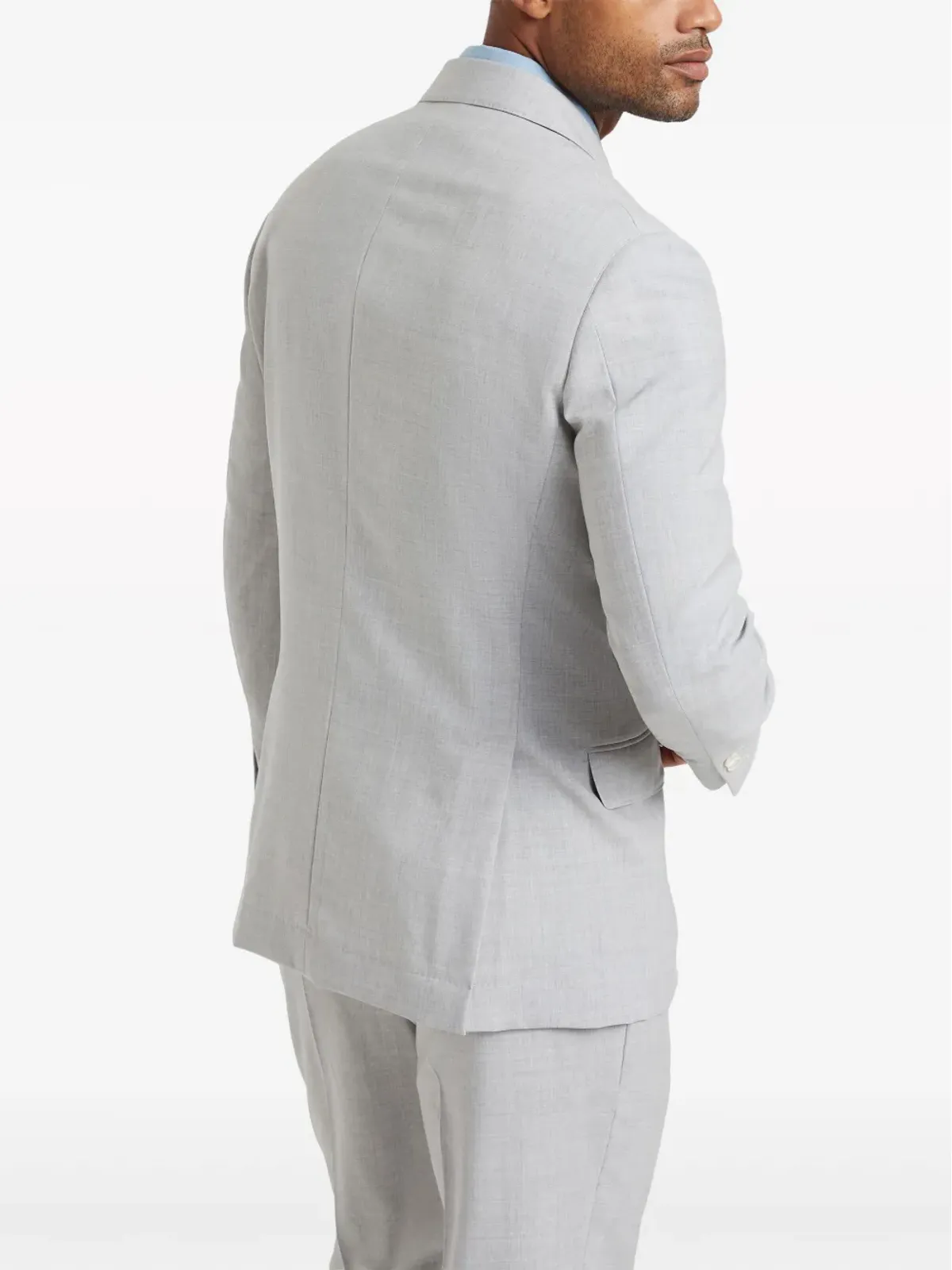 Brunello Cucinelli ダブルブレスト ウール ブレザー - グレー - 画像4