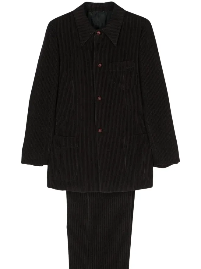 Romeo Gigli Pre-Owned Romeo Gigli Pre-Owned 1990年代 コーデュロイ シングルブレストスーツ - パープルの商品画像