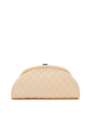 CHANEL ビンテージ ダイヤモンドキルテッド クラッチバッグ - ニュートラルカラー - サムネイル1