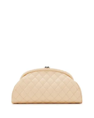 CHANEL ビンテージ ダイヤモンドキルテッド クラッチバッグ - ニュートラルカラー - サムネイル2