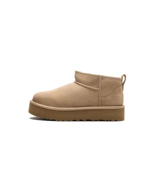 UGG Kids クラシック・ウルトラ・ミニ・プラットフォーム ブーツ - Sand - サムネイル3