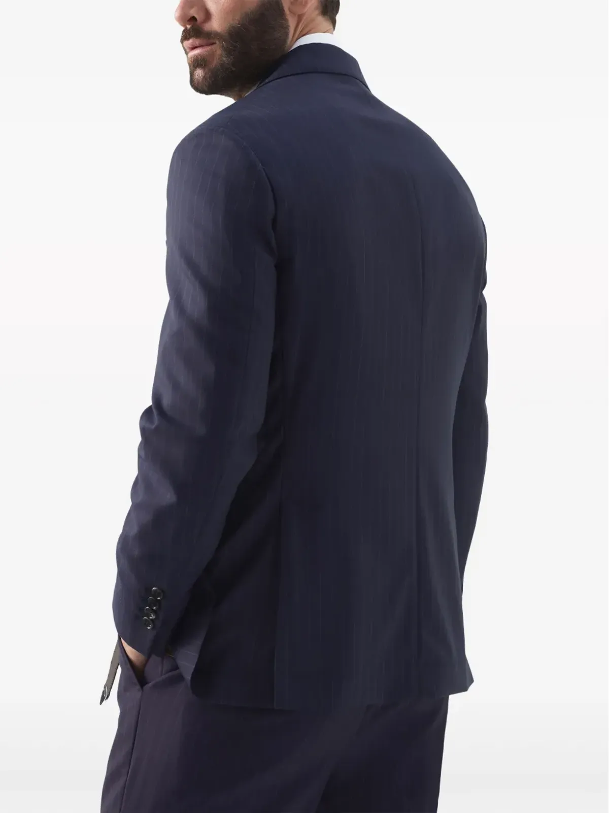 Brunello Cucinelli ピンストライプ ヴァージンウール ブレザー - 画像4