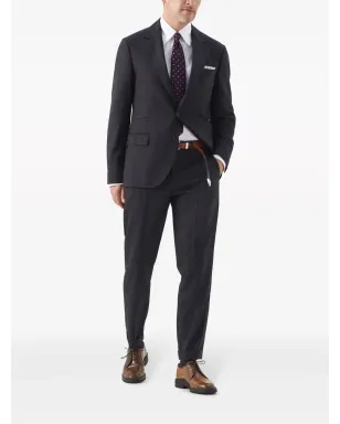 Brunello Cucinelli ハウンドトゥース ヴァージンウール ブレザー - サムネイル2