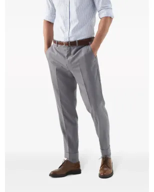 Brunello Cucinelli テーパードレッグのテーラードパンツ グレー - サムネイル3