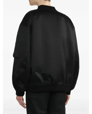 Jil Sander ジップ付き袖ボンバージャケット - ブラック - サムネイル4
