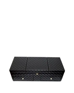CHANEL ビンテージ 2010 ダイヤモンドキルト ジュエリーボックス - ブラック - サムネイル2