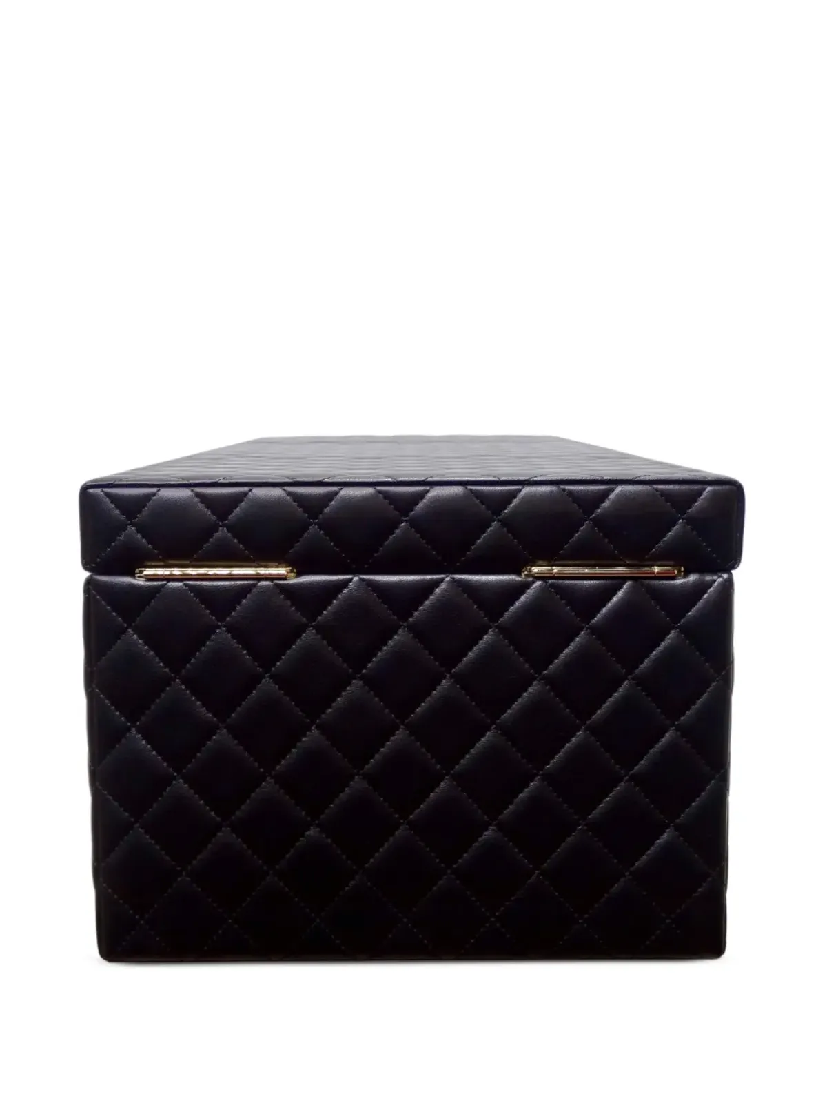 CHANEL ビンテージ 2010 ダイヤモンドキルト ジュエリーボックス - ブラック - 画像4