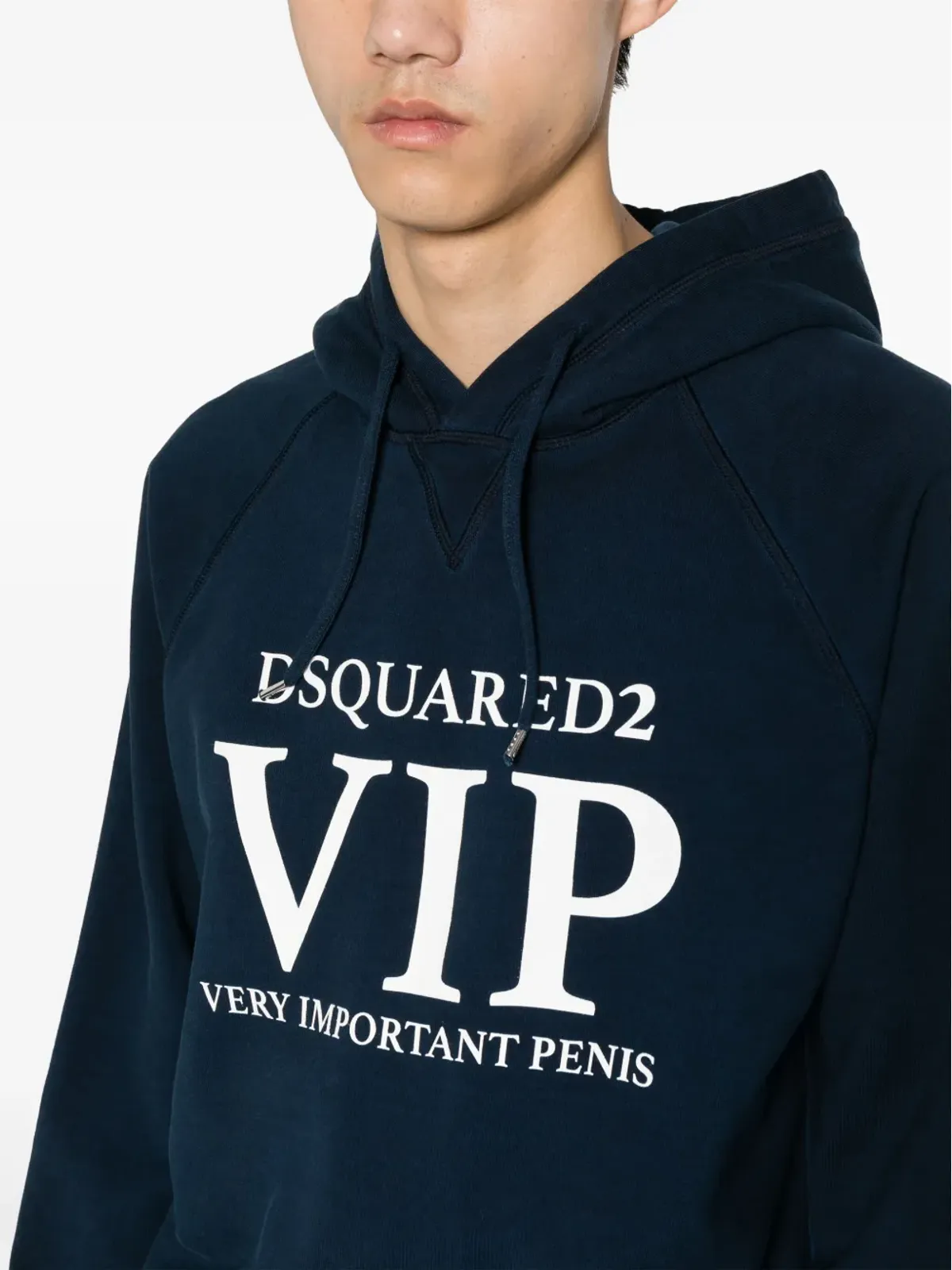 DSQUARED2 VIP クール ラグラン フード付きパーカー ブルー - 画像5
