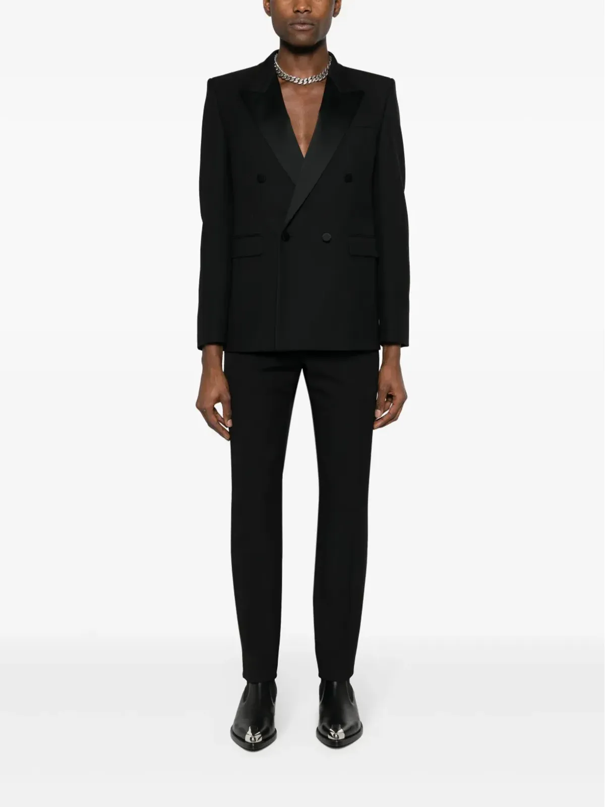 Saint Laurent テーラード スリムフィット パンツ - 画像2