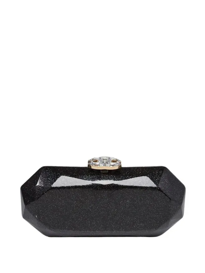 CHANEL Pre-Owned CHANEL ビンテージ 2008 Swarovski CC クラッチバッグ - ブラックの商品画像
