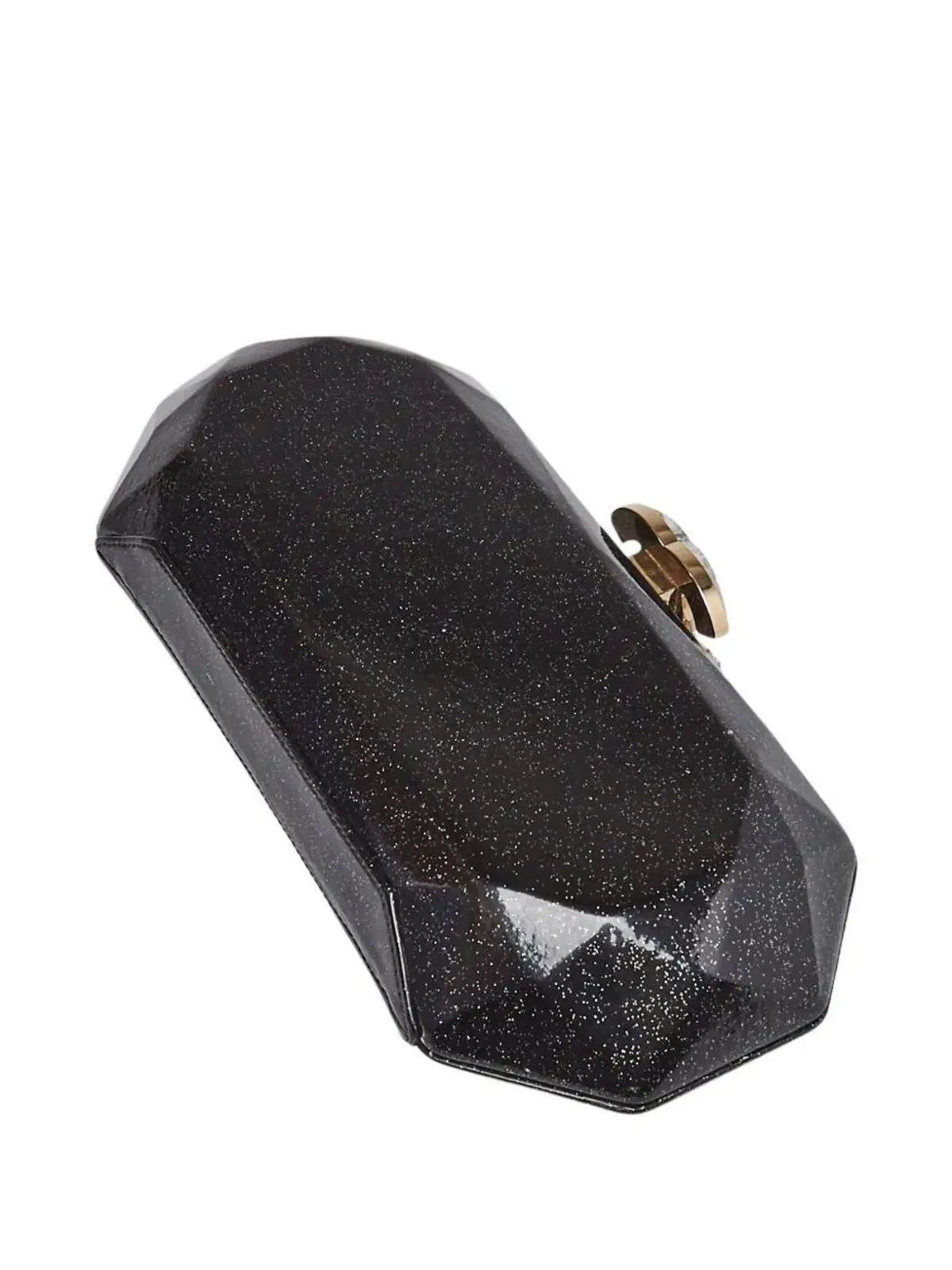 CHANEL ビンテージ 2008 Swarovski CC クラッチバッグ - ブラック - 画像2