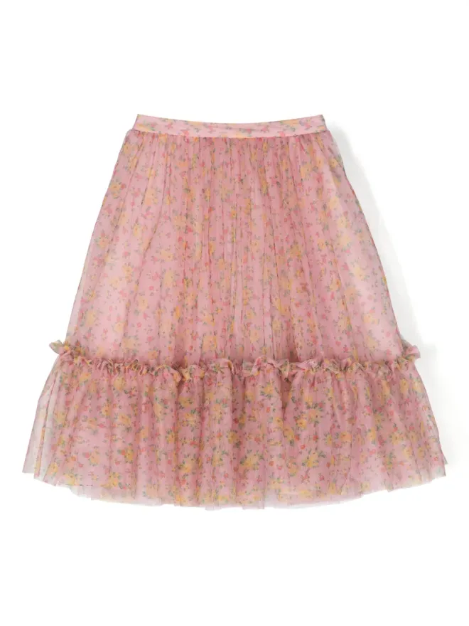 Philosophy Di Lorenzo Serafini Kids Philosophy Di Lorenzo Serafini Kids 花柄プリントのチュールスカートの商品画像