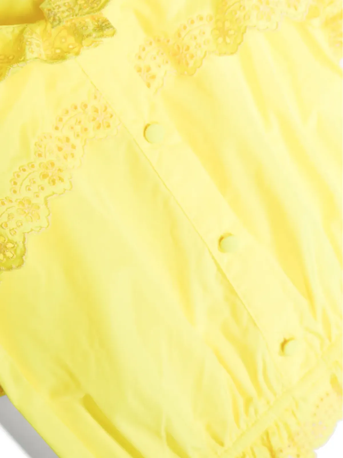 Philosophy Di Lorenzo Serafini Kids エンブロイダード ロゴ入りフリルシャツ - イエロー - 画像3