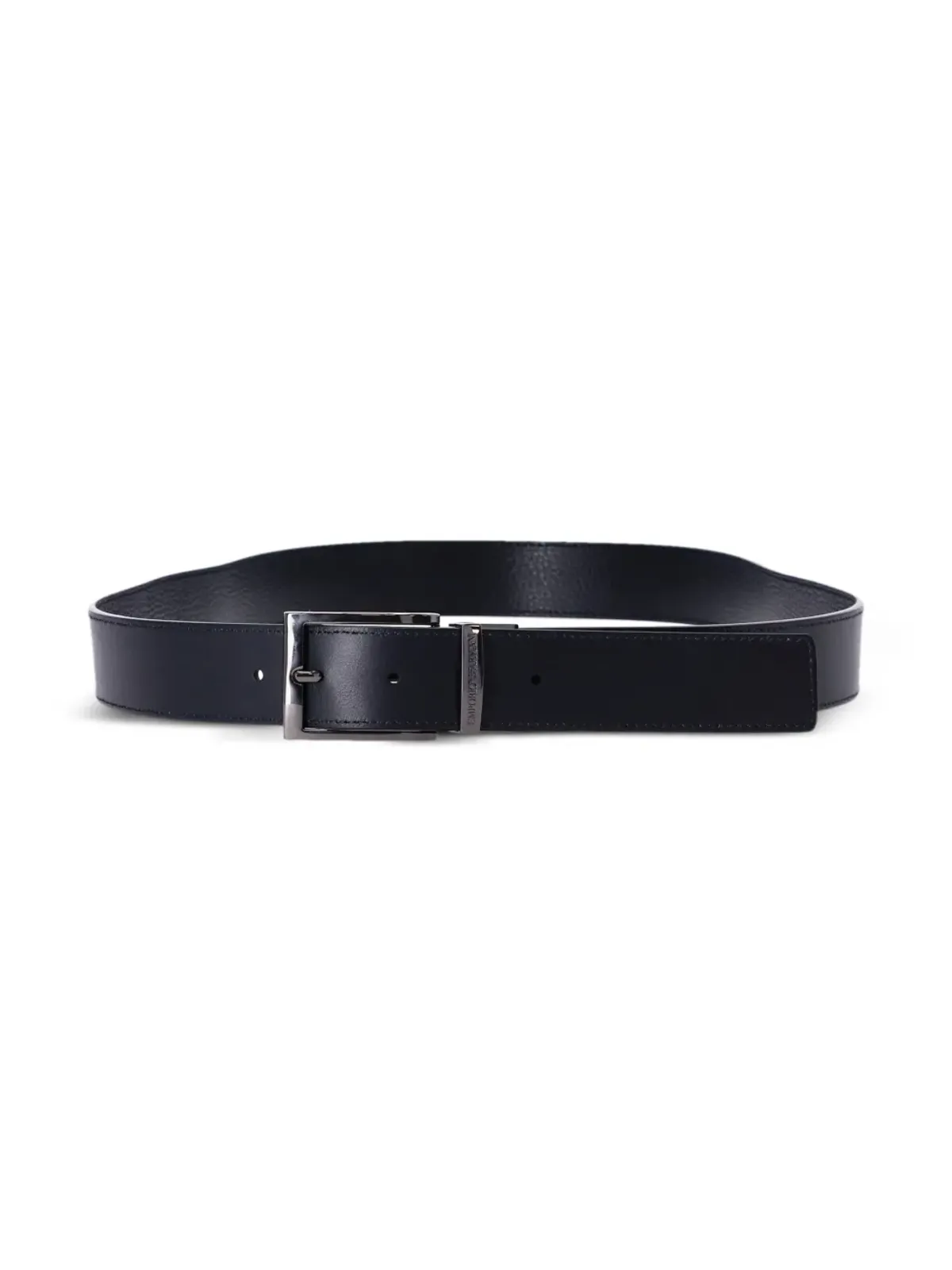 Emporio Armani レザー バックルベルト - ブラック - 画像2