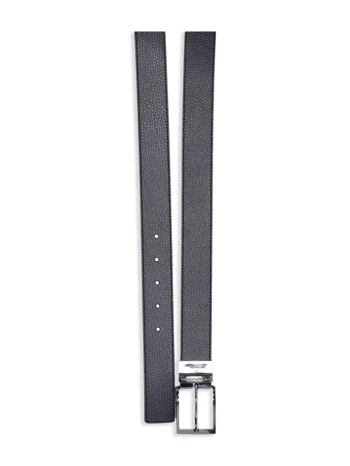 Emporio Armani レザー バックルベルト - ブラック - 画像3
