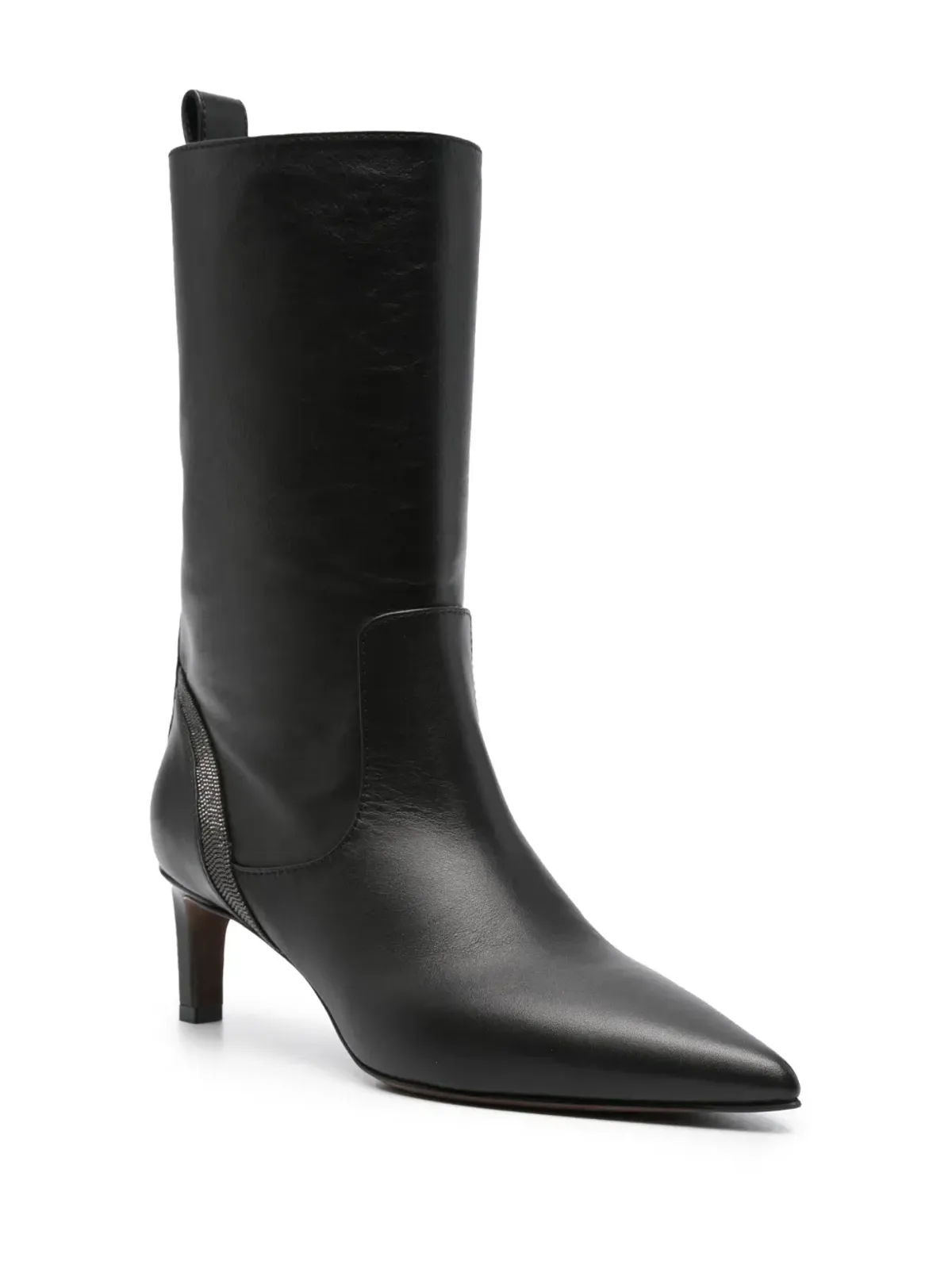 Brunello Cucinelli レザー ミッドカーフ ブーツ - 画像2