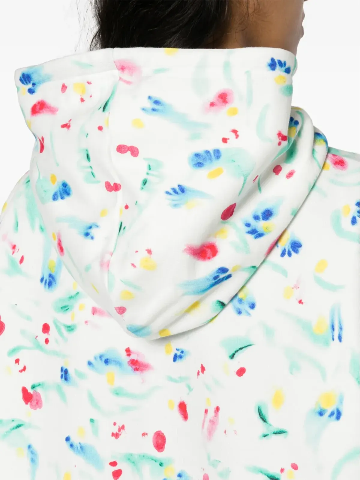 Marni 花柄プリント コットン フーディー - ホワイト - 画像5