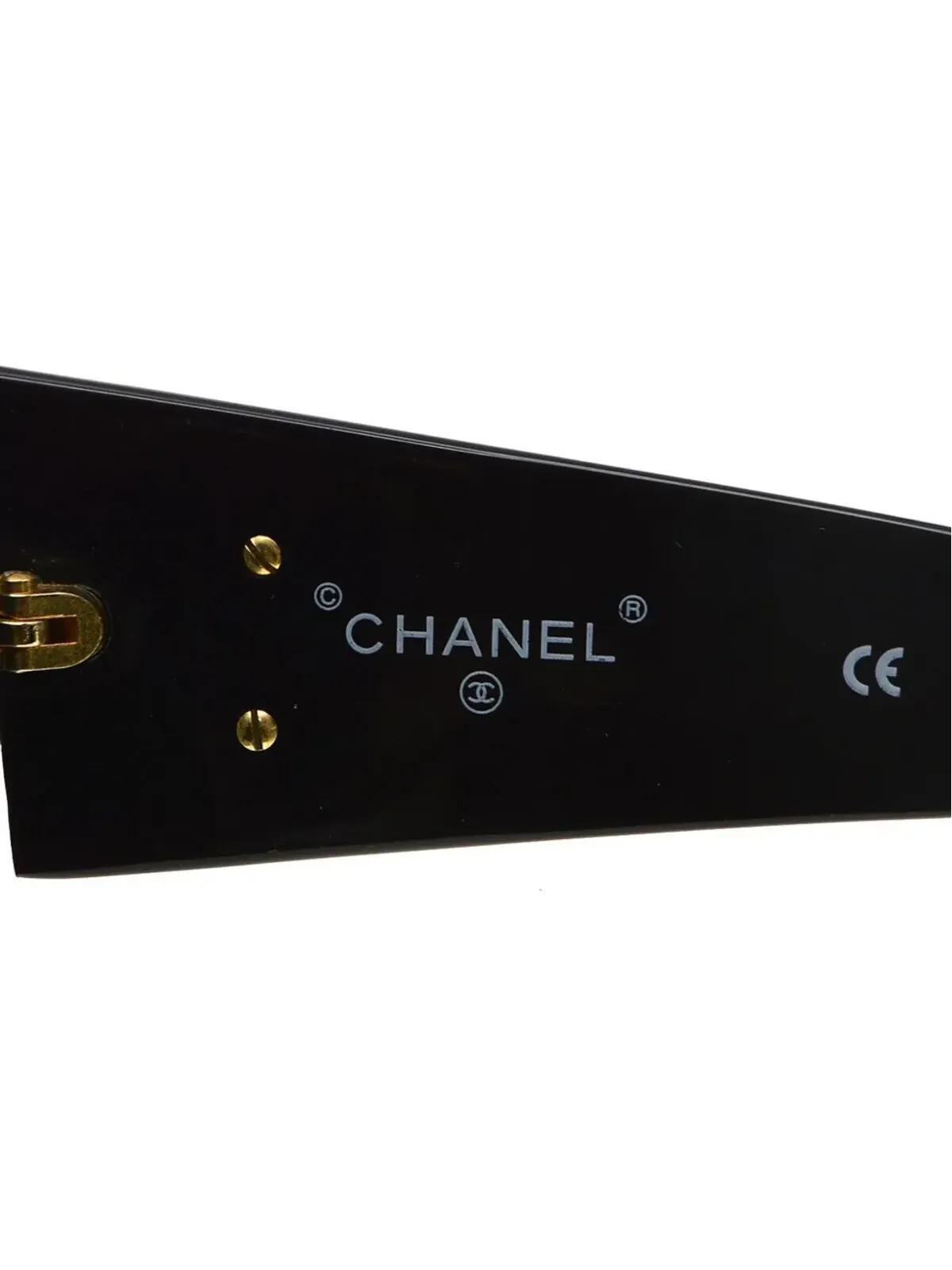 CHANEL ビンテージ 1993 コームディテール サングラス - ブラック - 画像4
