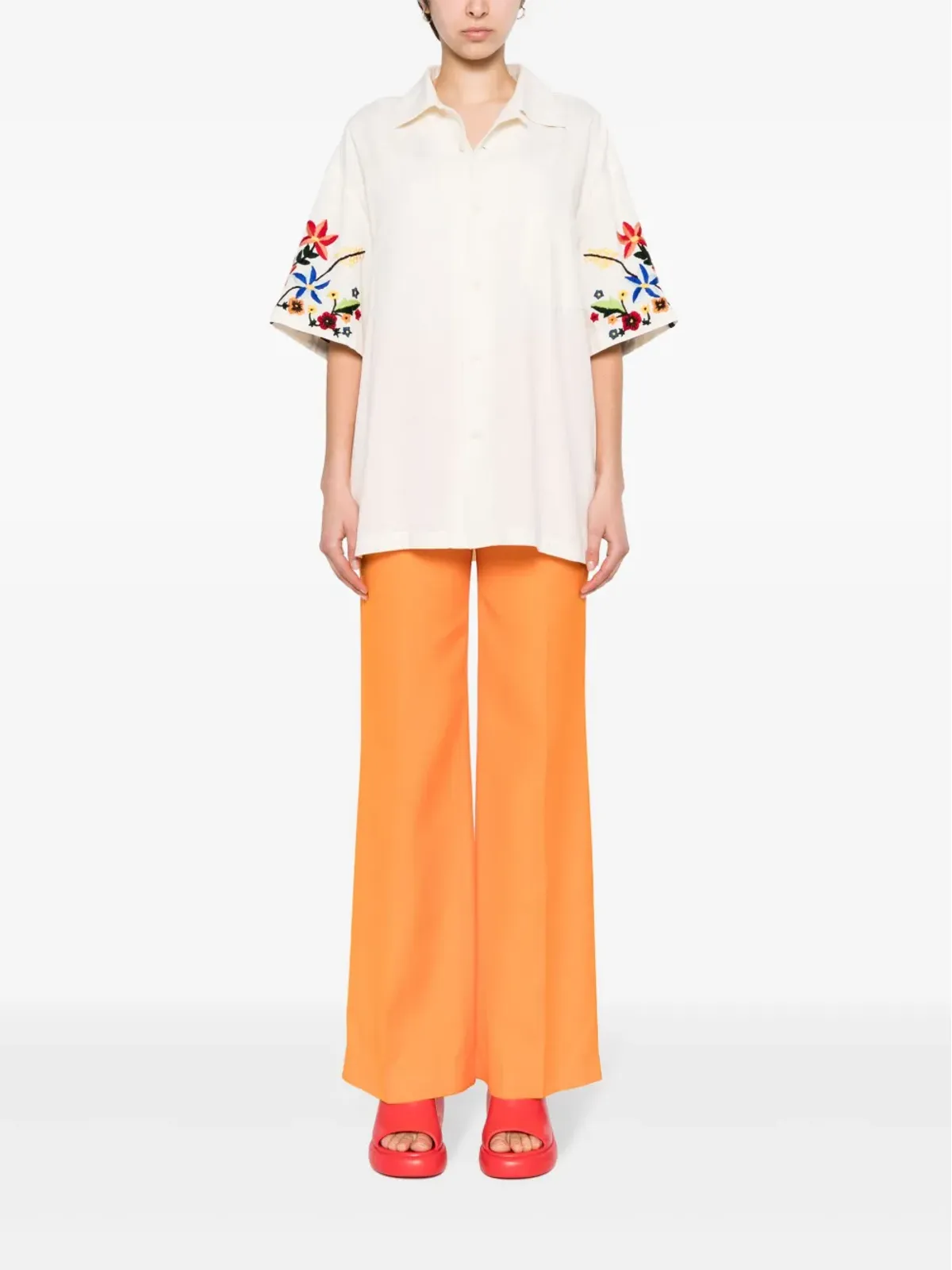 Stella McCartney ミッドライズ・フレアパンツ - 画像2