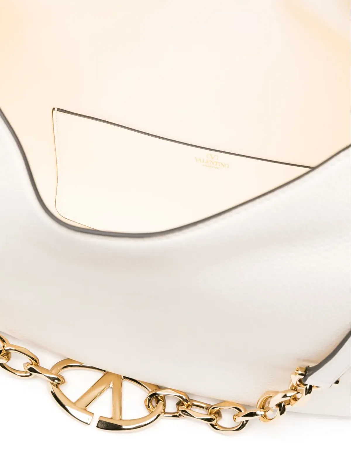 Valentino Garavani VLogo Moon レザー トートバッグ - ホワイト - 画像5