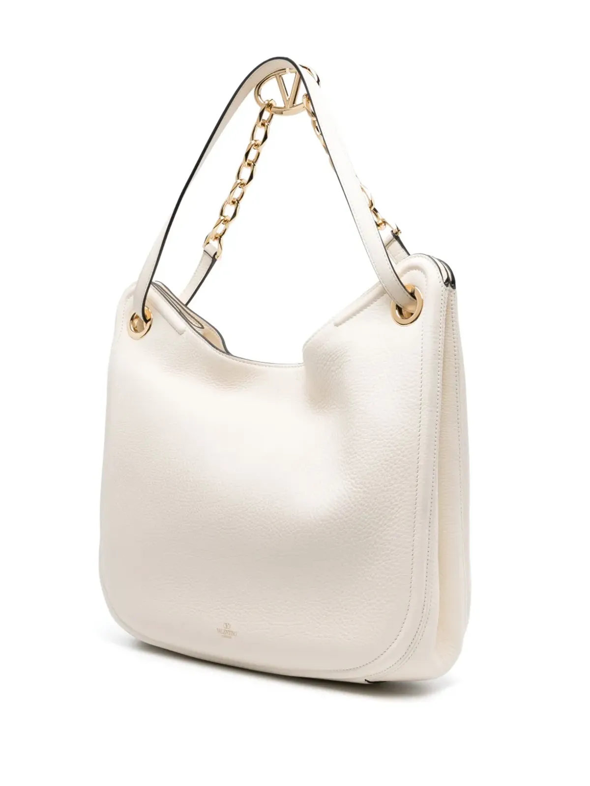 Valentino Garavani VLogo Moon レザー トートバッグ - ホワイト - 画像3