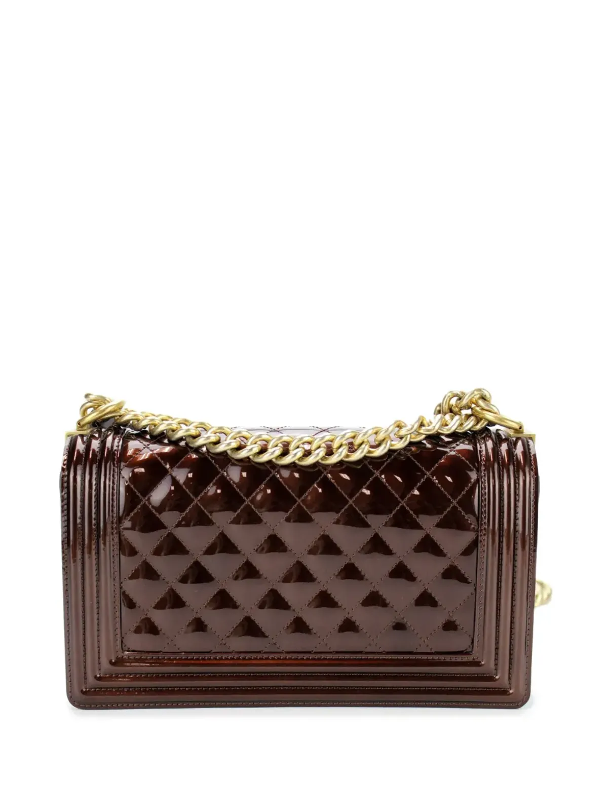 CHANEL ビンテージ 2017年 ボーイ シャネル ショルダーバッグ ブラウン - 画像2