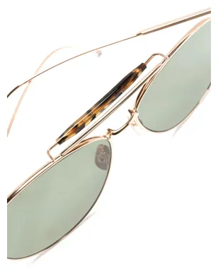 Thom Browne Eyewear べっ甲柄ディテール パイロットフレーム サングラス - サムネイル3
