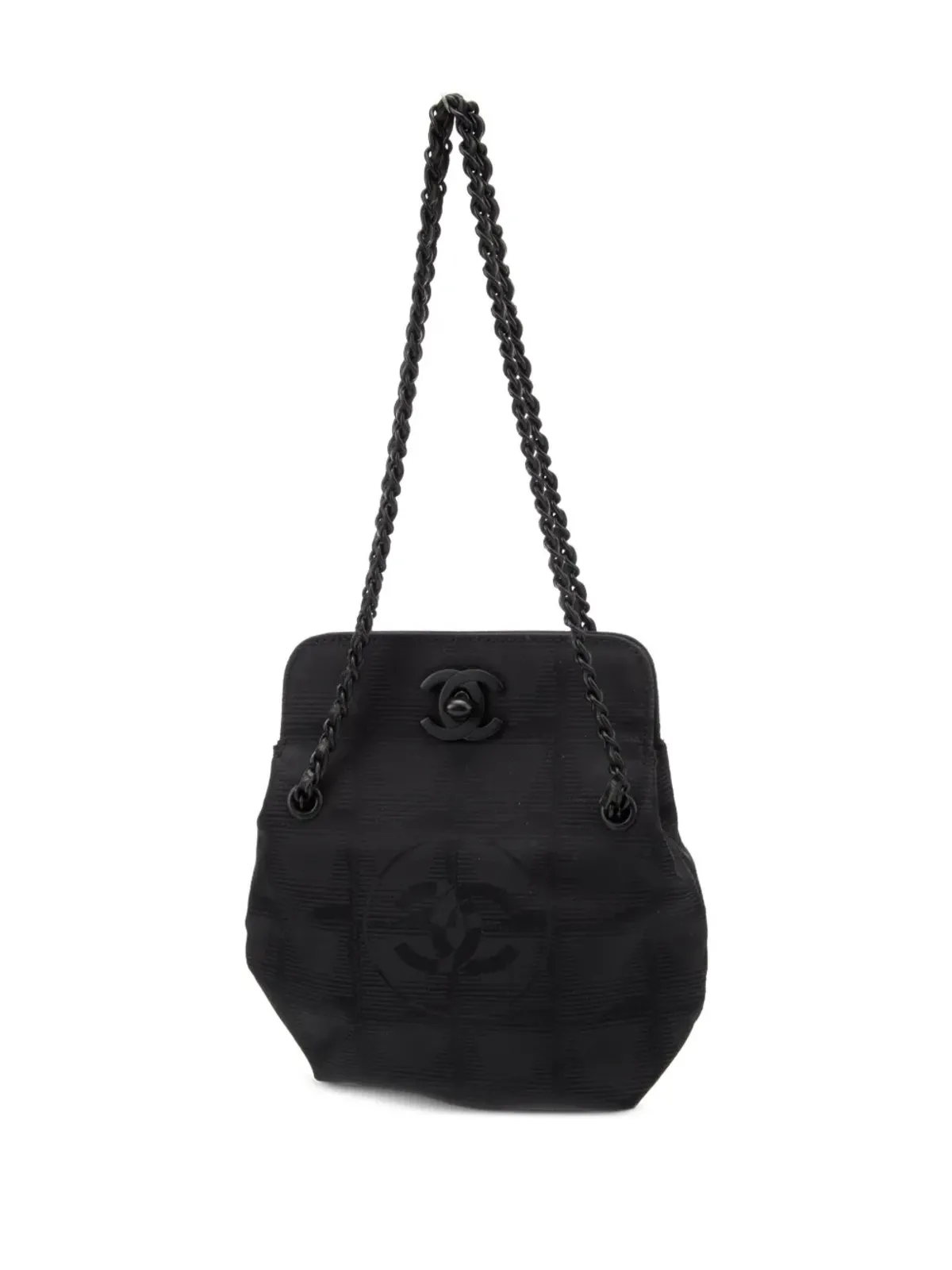 CHANEL ビンテージ 2002 CCミニバッグ ブラック - 画像3