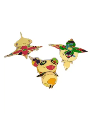 Louis Vuitton ビンテージ x Takashi Murakami 1990-2000年代 オニオンヘッド フラワーボーイ バレッタ - ゴールド - サムネイル1