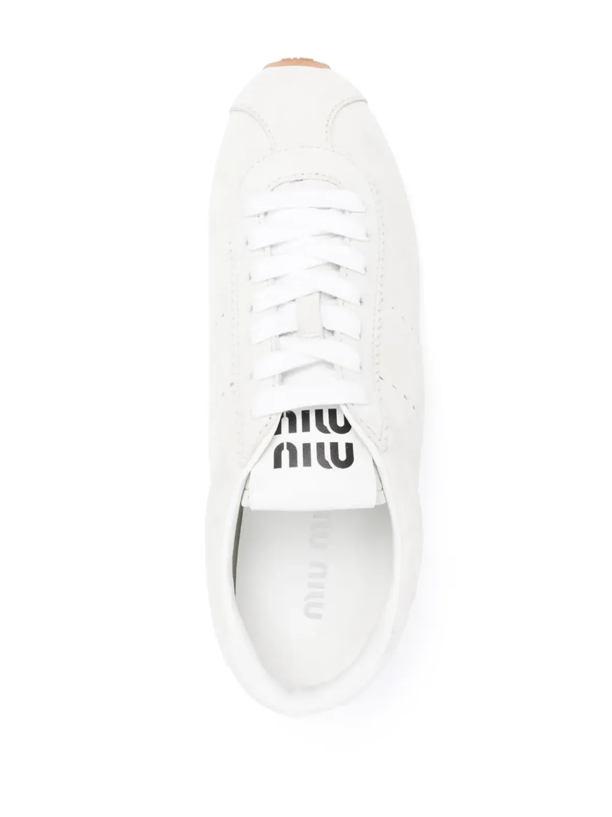 Miu Miu スエード レースアップスニーカー - 画像4