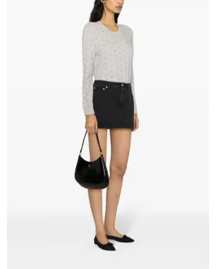 A.P.C. ミッドライズ デニム ミニスカート ブラック - サムネイル3