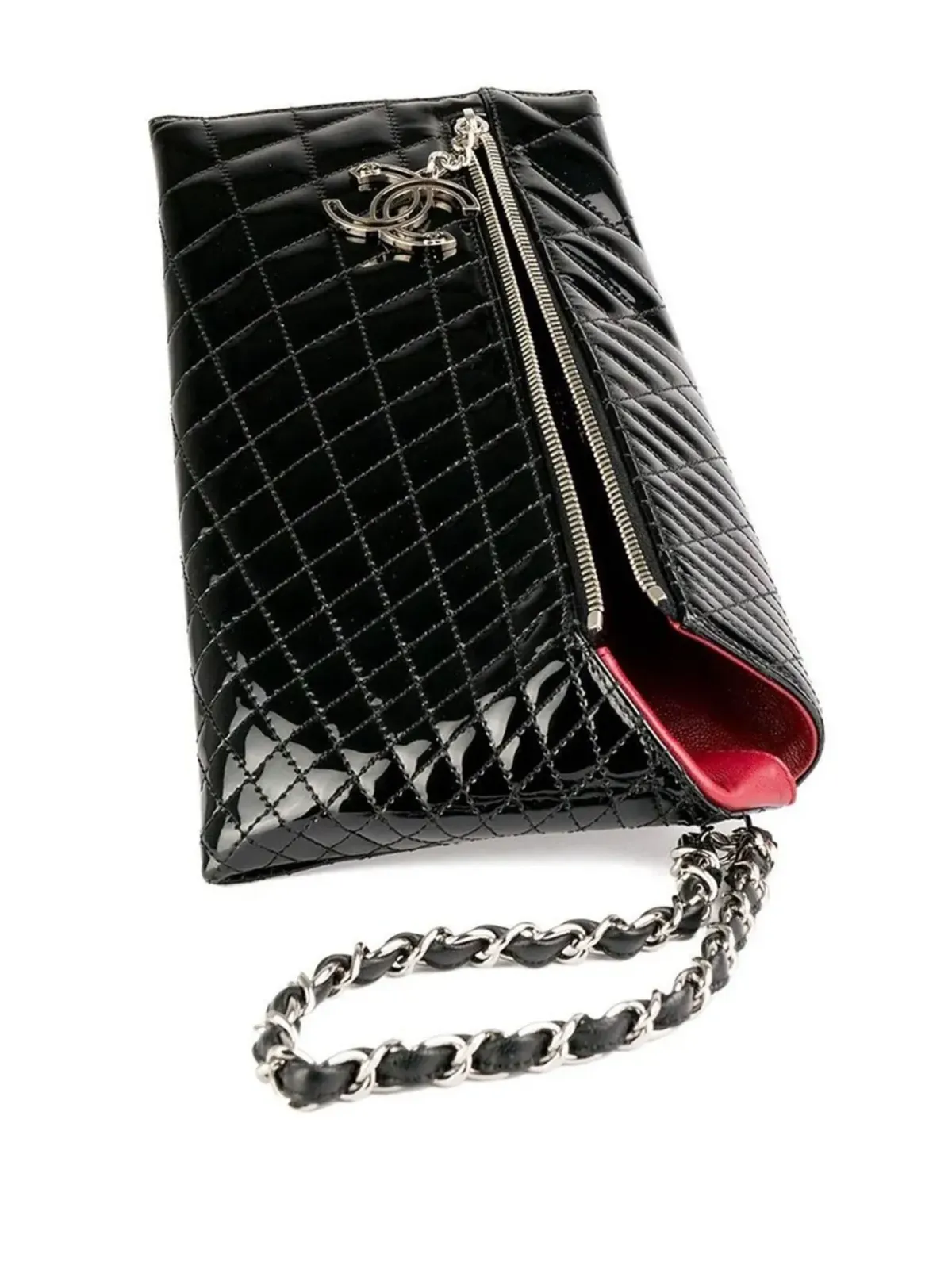 CHANEL ビンテージ 2008 カレイドスコープ・クラッチバッグ - ブラック - 画像3