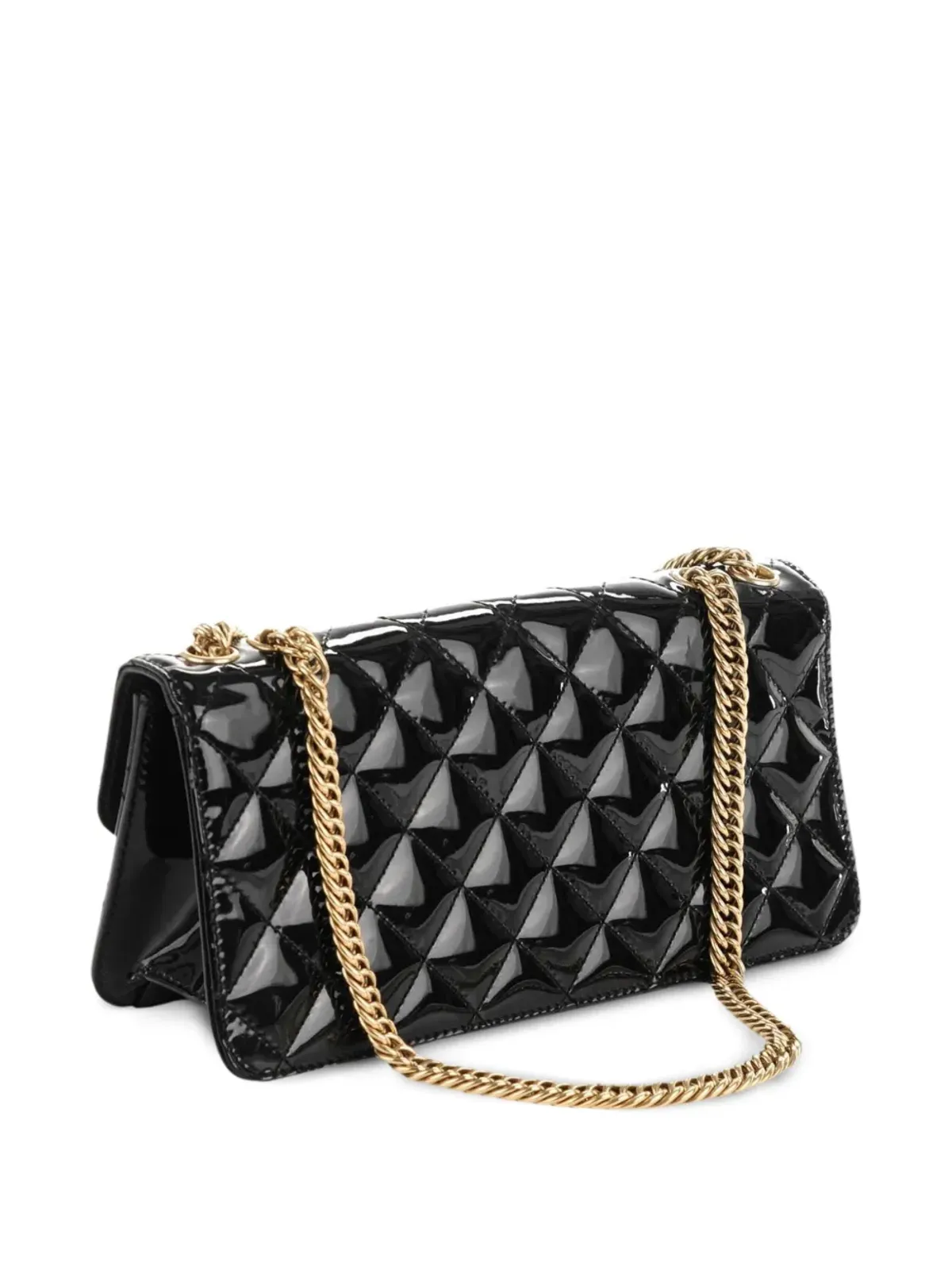 CHANEL ビンテージ 2005 ダイヤモンドキルト ショルダーバッグ - ブラック - 画像2