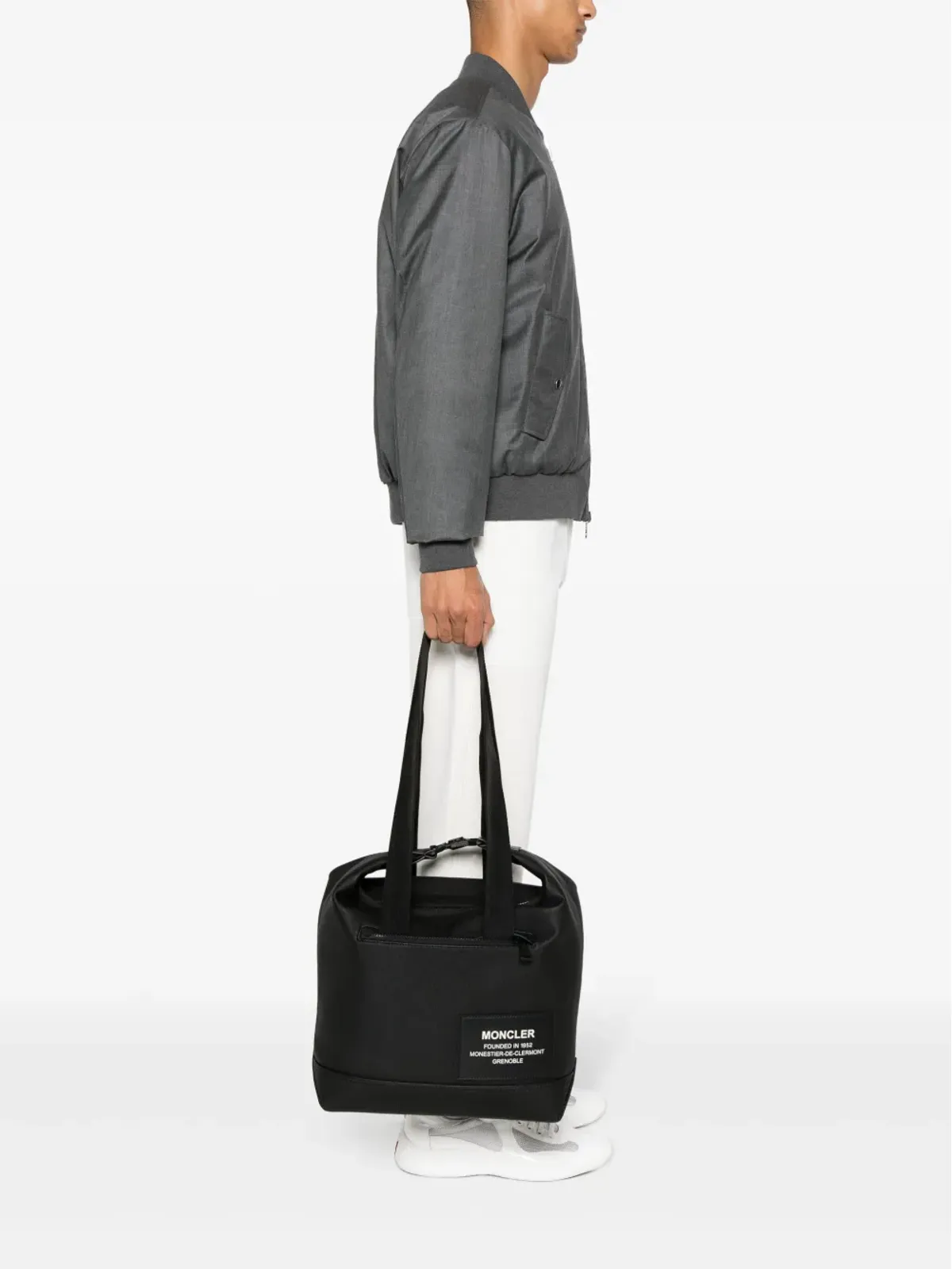 Moncler Nakoa ロゴパッチ トートバッグ - 画像2