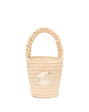 Patou アイコニック ラフィア バケットバッグ - Neutrals - サムネイル1