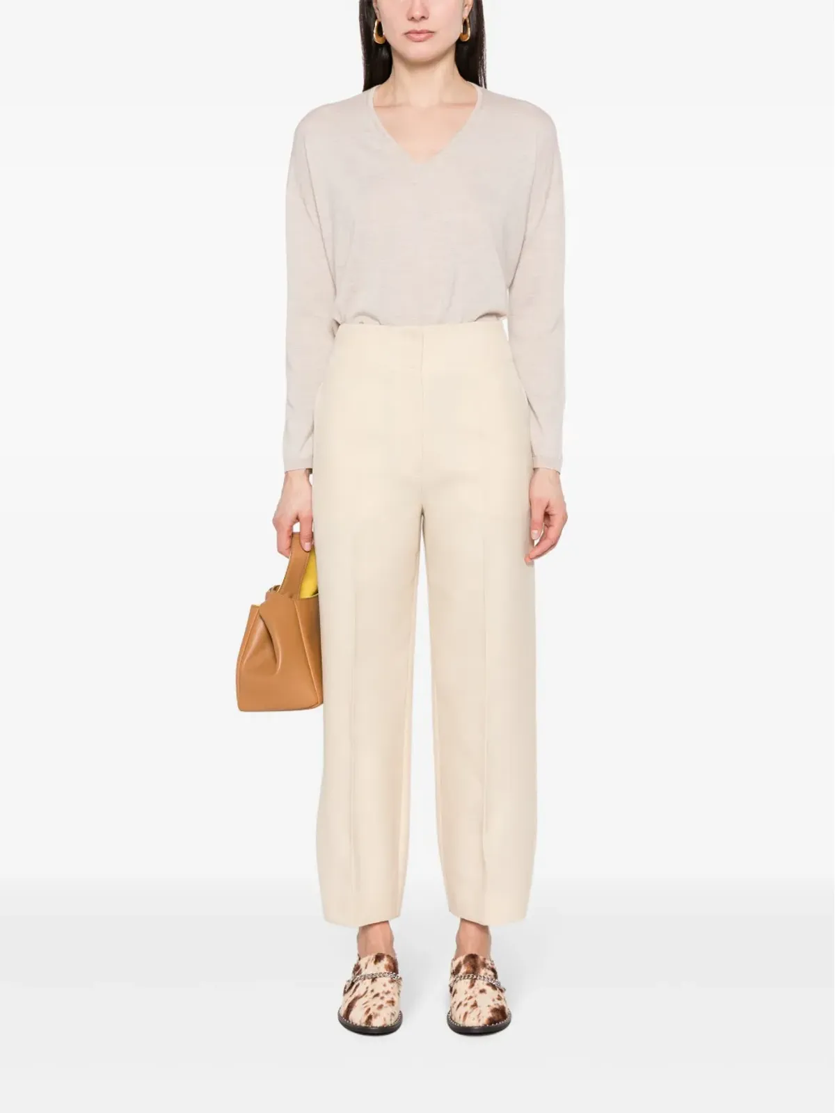 Max Mara Vネック カシミア セーター - 画像2