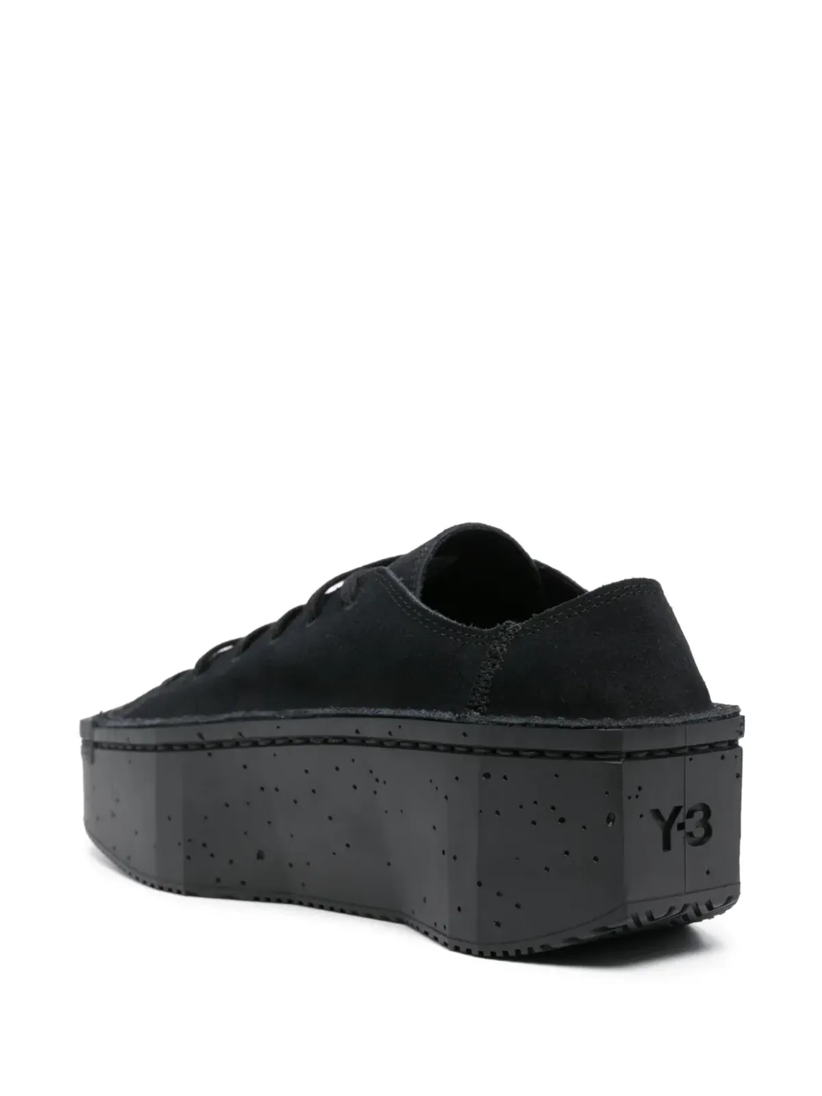 Y-3 Kyasu ロー・プラットフォーム スニーカー ブラック - 画像3