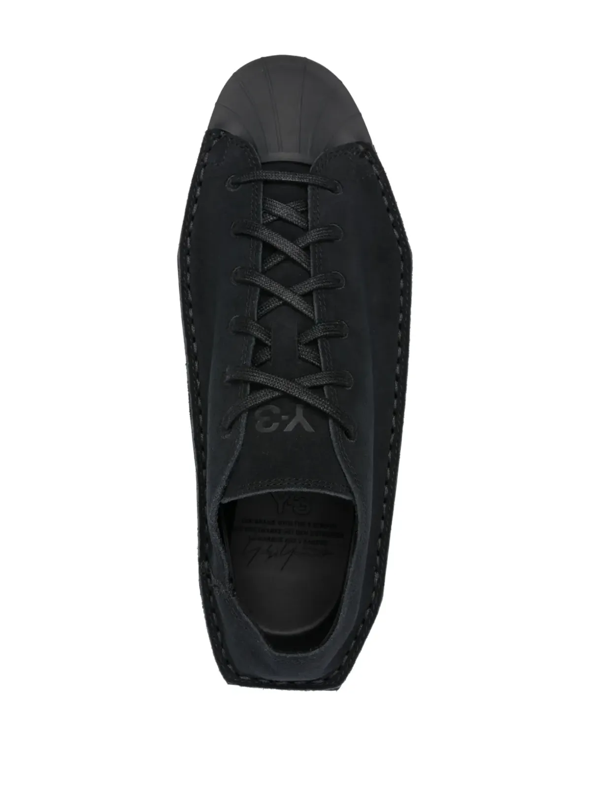 Y-3 Kyasu ロー・プラットフォーム スニーカー ブラック - 画像4