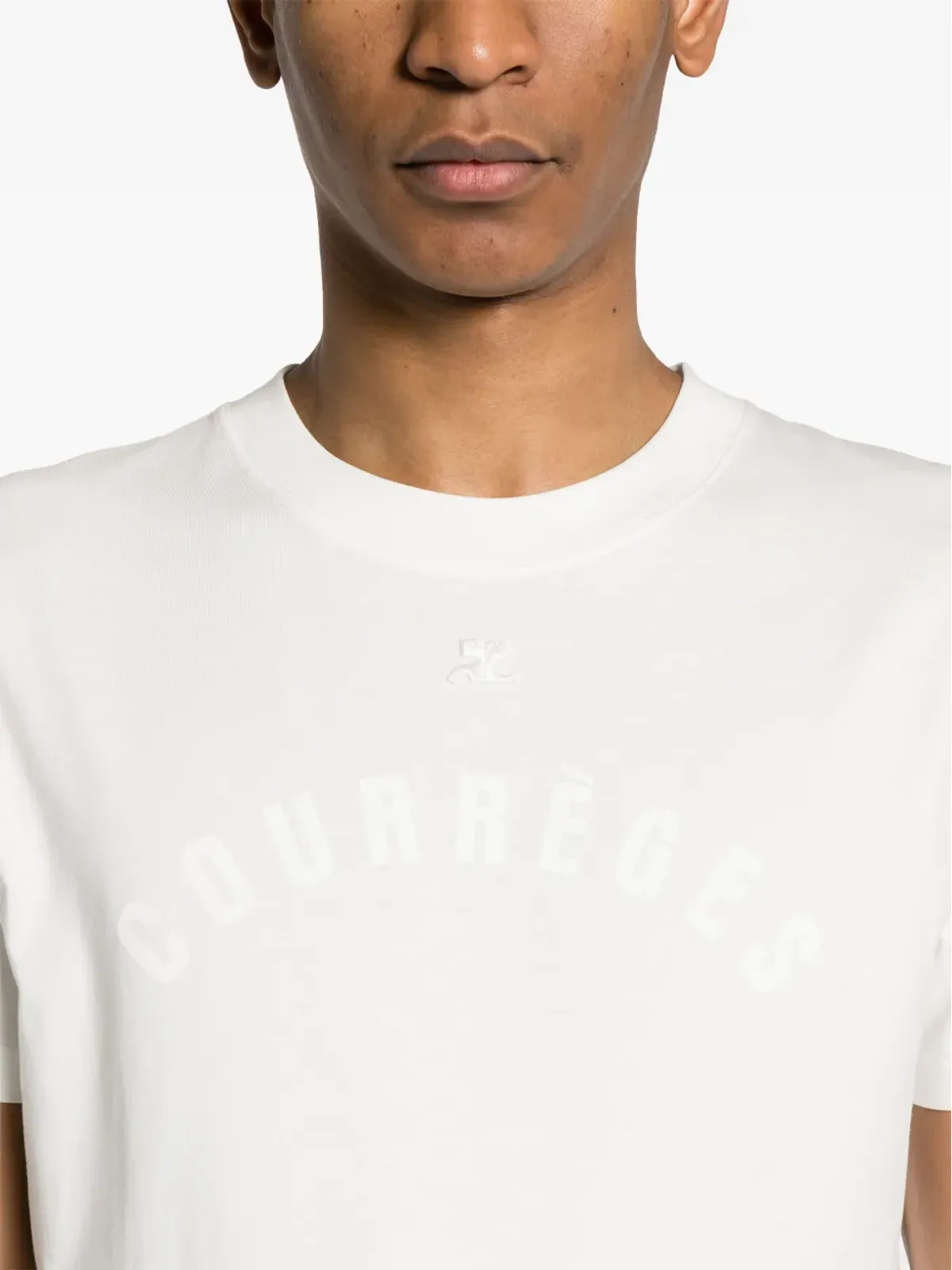 Courrèges ロゴプリント コットン Tシャツ - ホワイト - 画像5