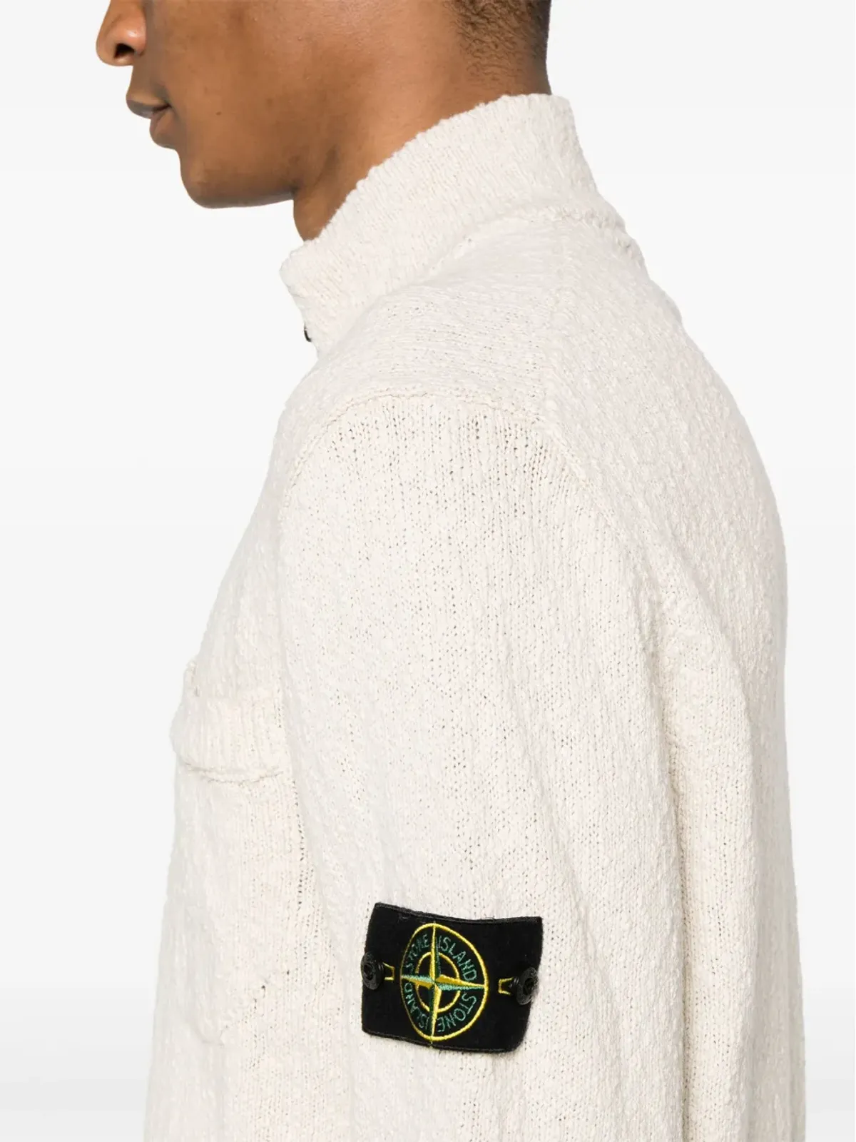 Stone Island コンパスバッジ ブークレ ジャンパー - Neutrals - 画像5