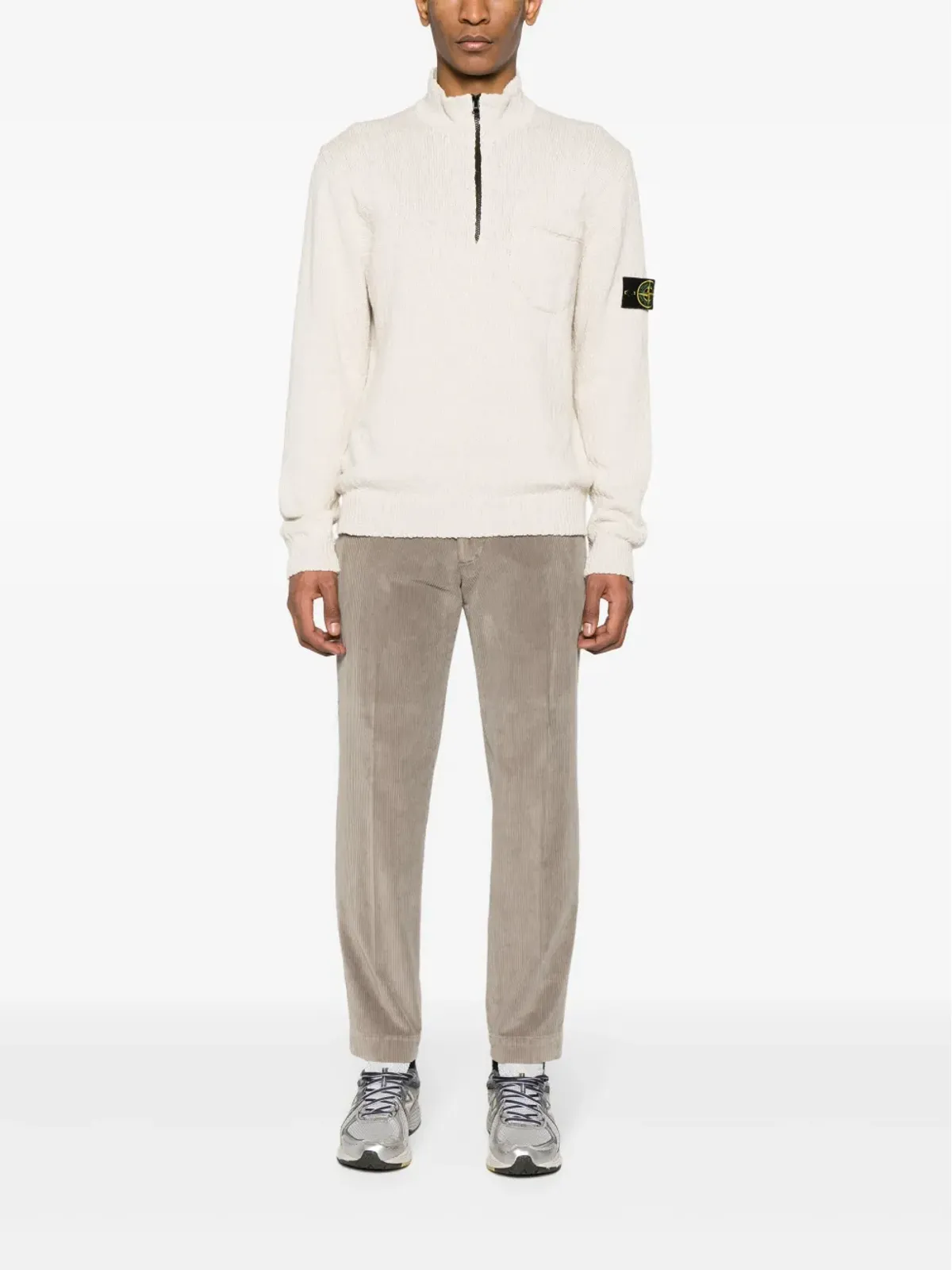 Stone Island コンパスバッジ ブークレ ジャンパー - Neutrals - 画像2
