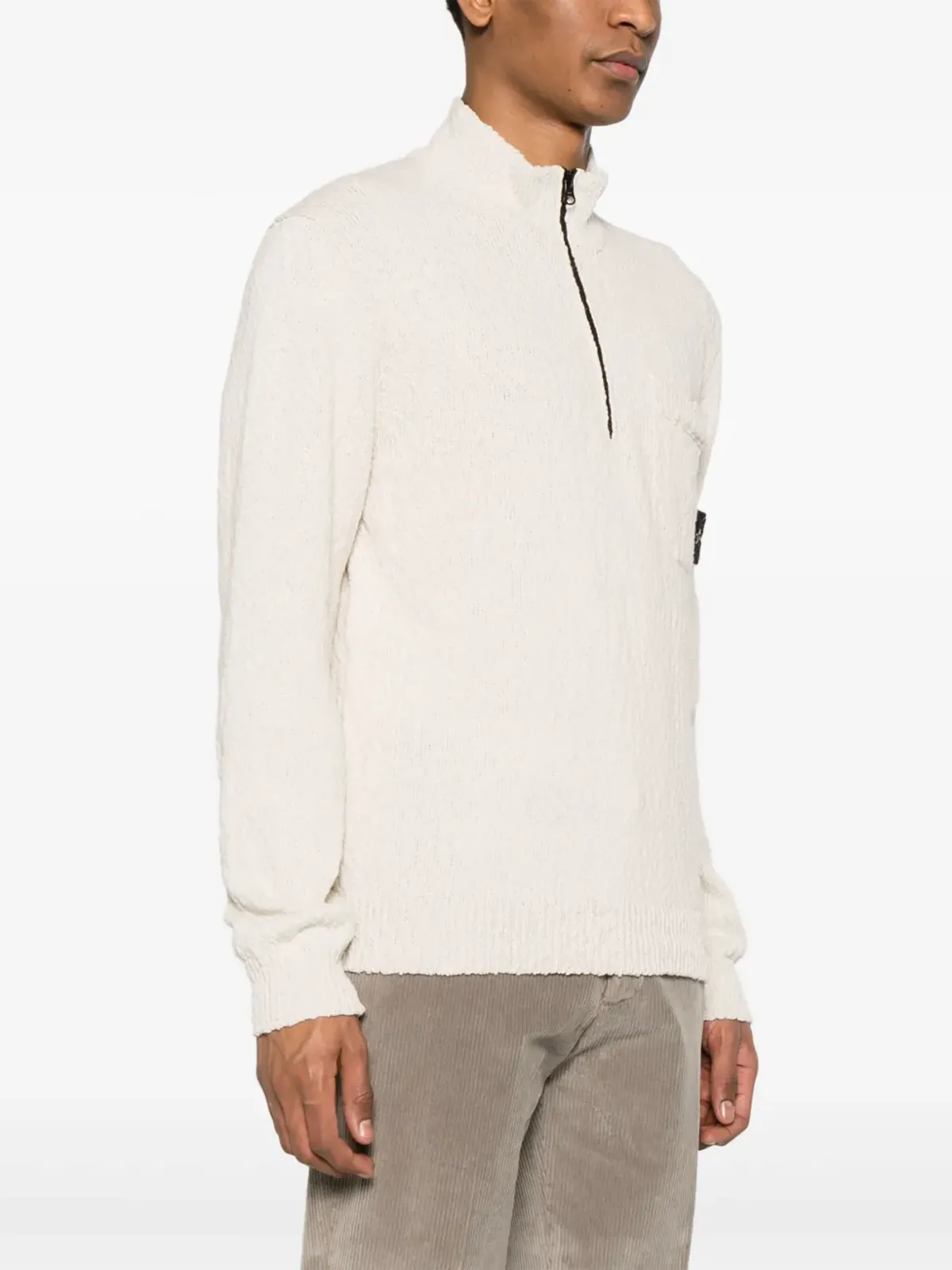 Stone Island コンパスバッジ ブークレ ジャンパー - Neutrals - 画像3