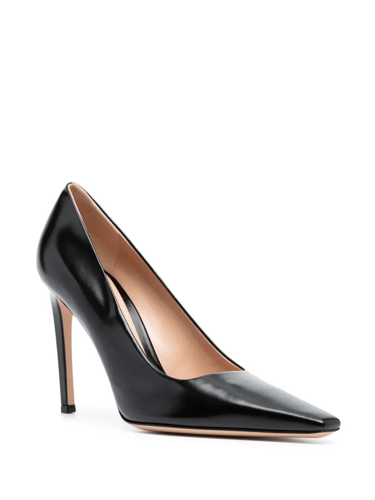 Gianvito Rossi トキオ レザー パンプス 95mm ブラック - 画像2