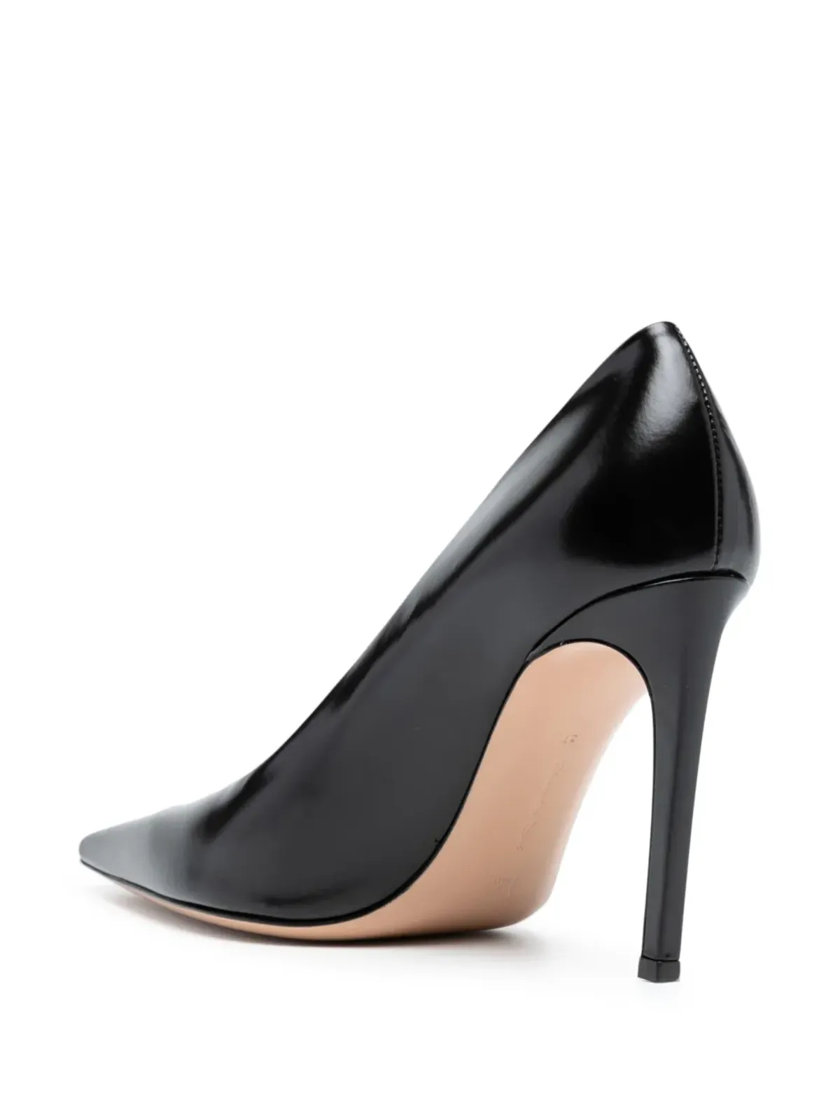Gianvito Rossi トキオ レザー パンプス 95mm ブラック - 画像3