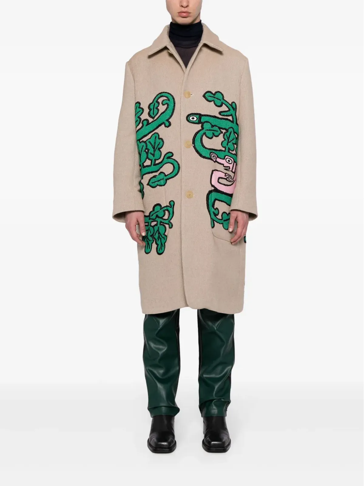 Walter Van Beirendonck Khiva ジャカードコート - 画像2