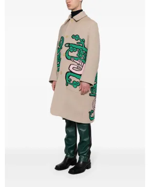 Walter Van Beirendonck Khiva ジャカードコート - サムネイル3