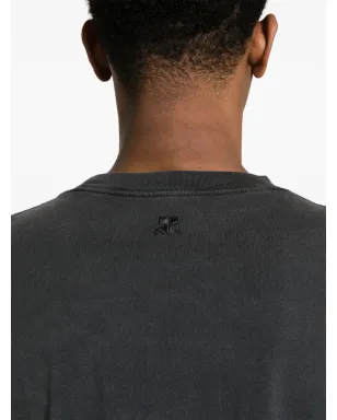 Courrèges クルーネック コットンTシャツ - グレー - サムネイル5